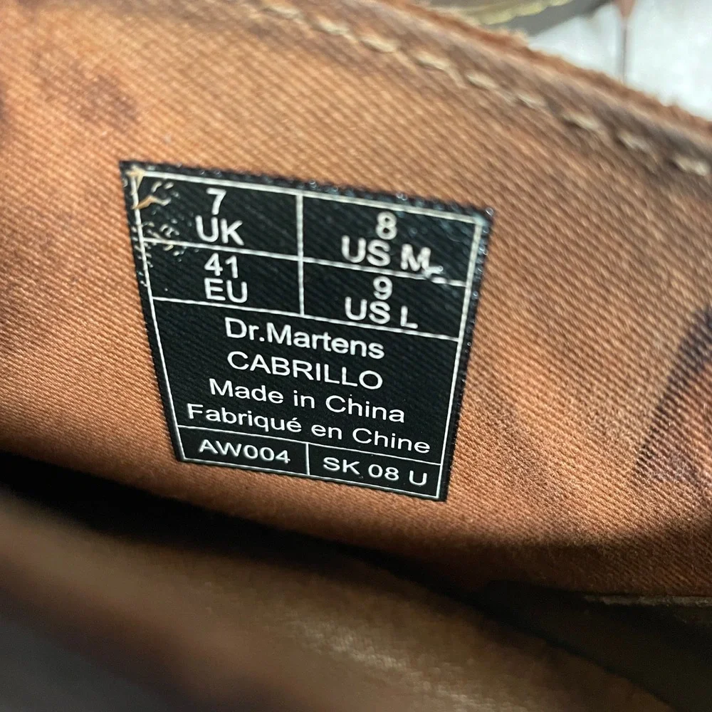 Dr. Martens Cabrillo Leather Desert Ankle Boots Crazy Horse Distressed Brown 8